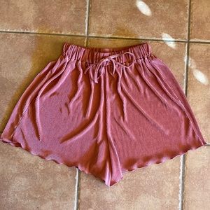 Pink Silky Shorts